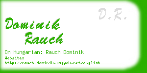 dominik rauch business card